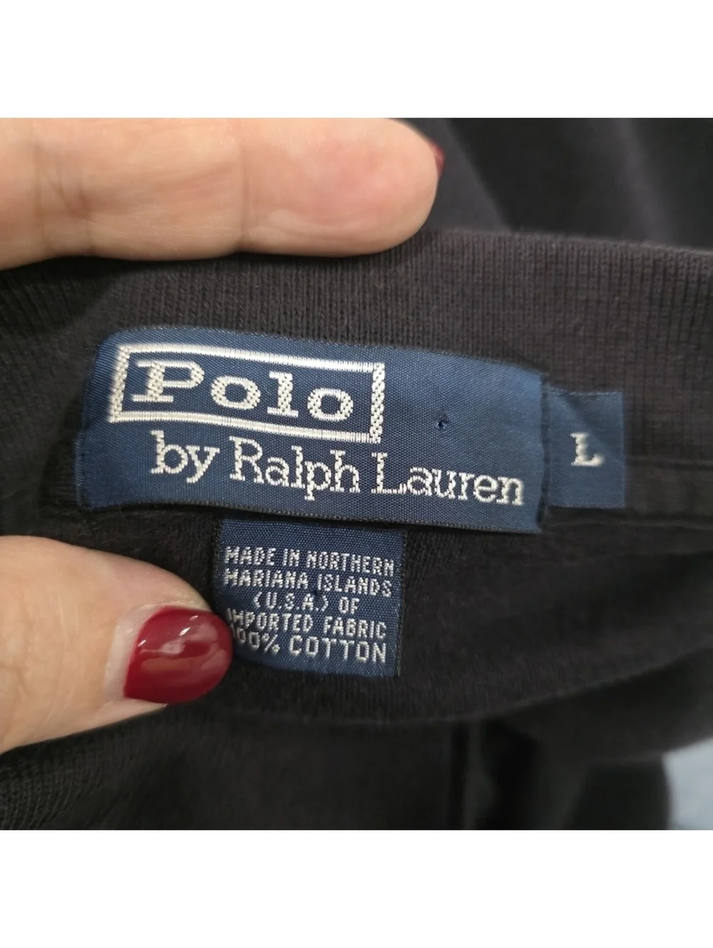 Polo Ralph Lauren Men’s Polo Shirt Large Navy Blue Red Pony Preppy School Golf